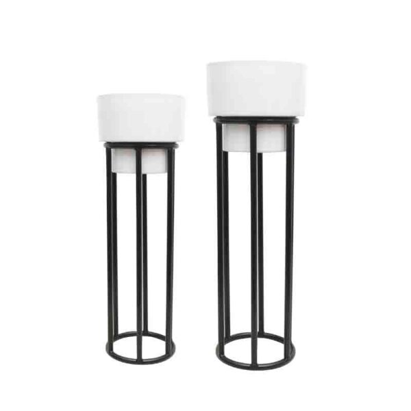 Whimsy Planter With Stand - Set Of Two Whimsy Planter With Stand - Set Of Two