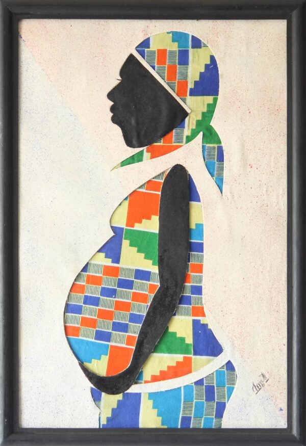 African Folk Art Painting, 'New Generation' African Folk Art Painting, 'New Generation'