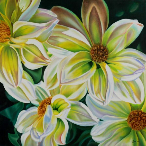 India Flower Painting, 'Floral Season'