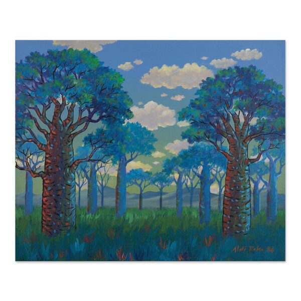 Inspirational Impressionist Nature-Themed Acrylic Painting, 'Best Investment'