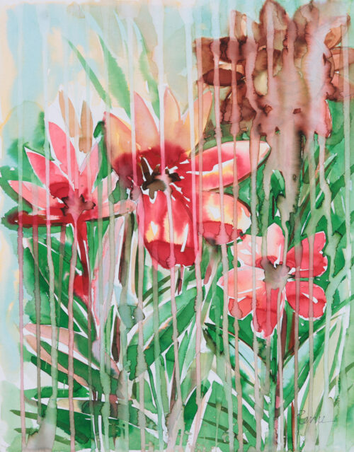 Original Signed Floral Watercolor Painting, 'Blossom II' Original Signed Floral Watercolor Painting, 'Blossom II'