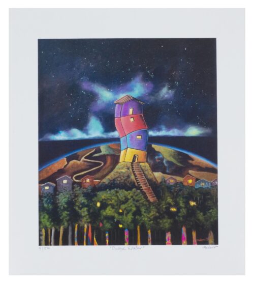 Surrealist Giclée on Canvas, 'Star Forest' Surrealist Giclée on Canvas, 'Star Forest'